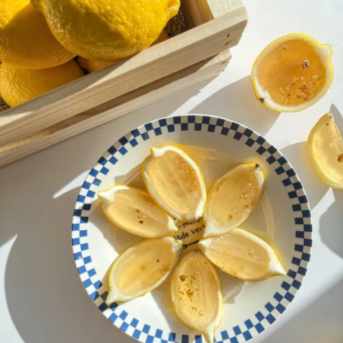 Oolong lemon jello wedges - likebyregina