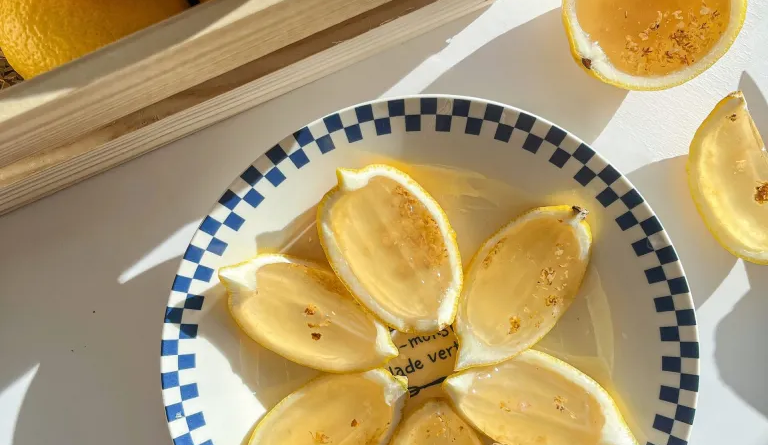 Oolong lemon jello wedges - likebyregina