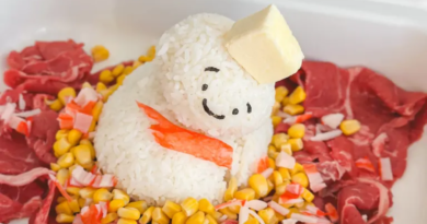 Snowman Butter Beef Fried Rice - likebyregina