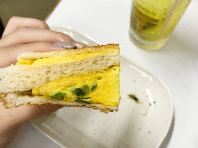 Scrambled Egg & Scallions Sandwich | HKD25