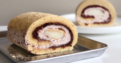 Kinako-Injeolmi Roll Cake - likebyregina