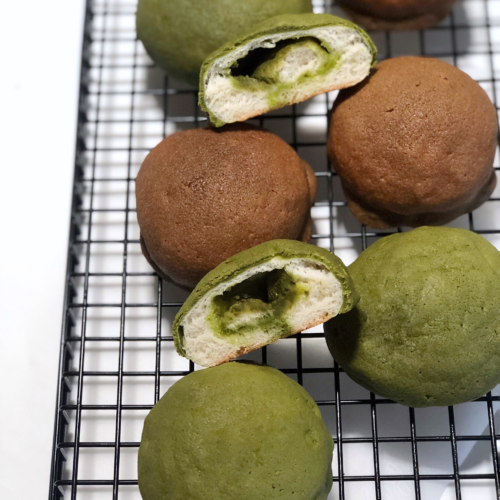 Mini Coffee & Matcha Roti Buns (Kopi Roti) - likebyregina