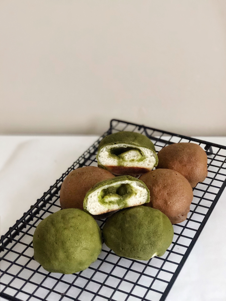 Mini Coffee & Matcha Roti Buns (Kopi Roti) - likebyregina