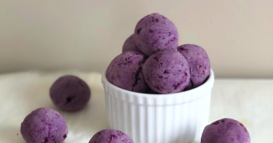 Purple Yam mochi balls - likebyregina